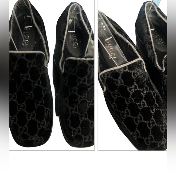 GUCCI Black Suede Double G Platform Loafers - Picture 4 of 13